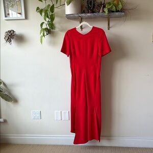 Elegant Red/Orange Women's Dress